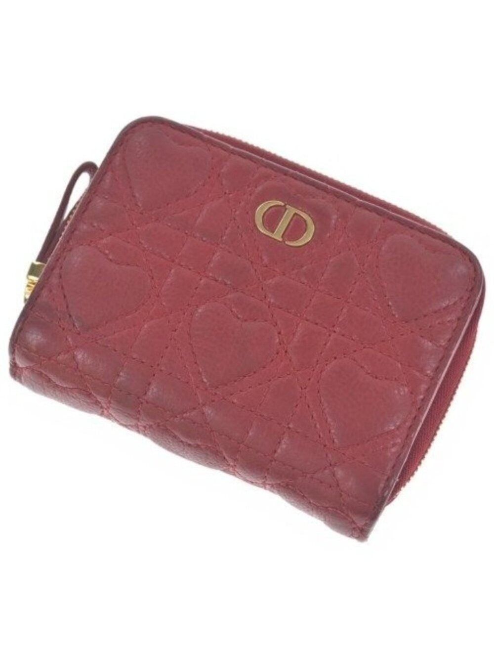Dior Caro Dahlia Bifold Wallet Coin Purse